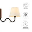 Sunlit Wall Sconce in Walnut Black