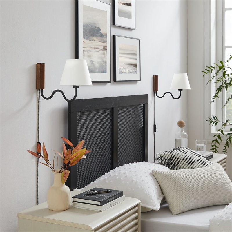 Sunlit Wall Sconce in Walnut Black