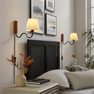Sunlit Wall Sconce in Walnut Black