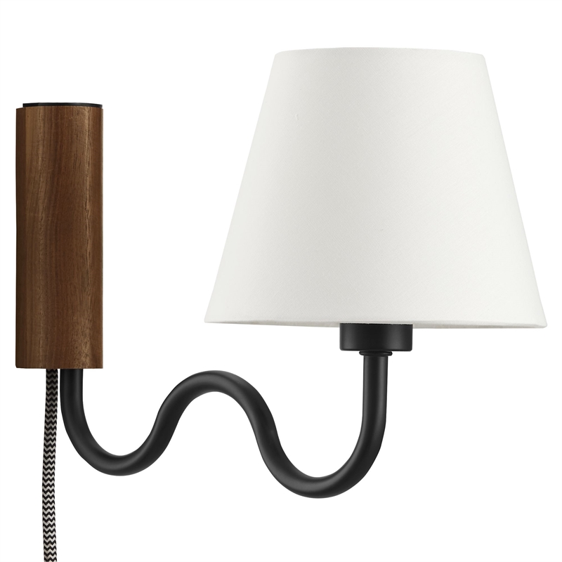 Sunlit Wall Sconce in Walnut Black
