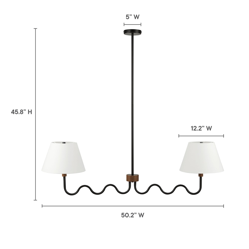 Sunlit Pendant Light in Walnut Black