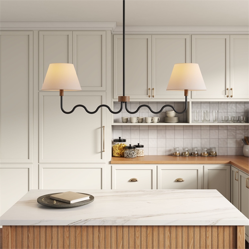 Sunlit Pendant Light in Walnut Black