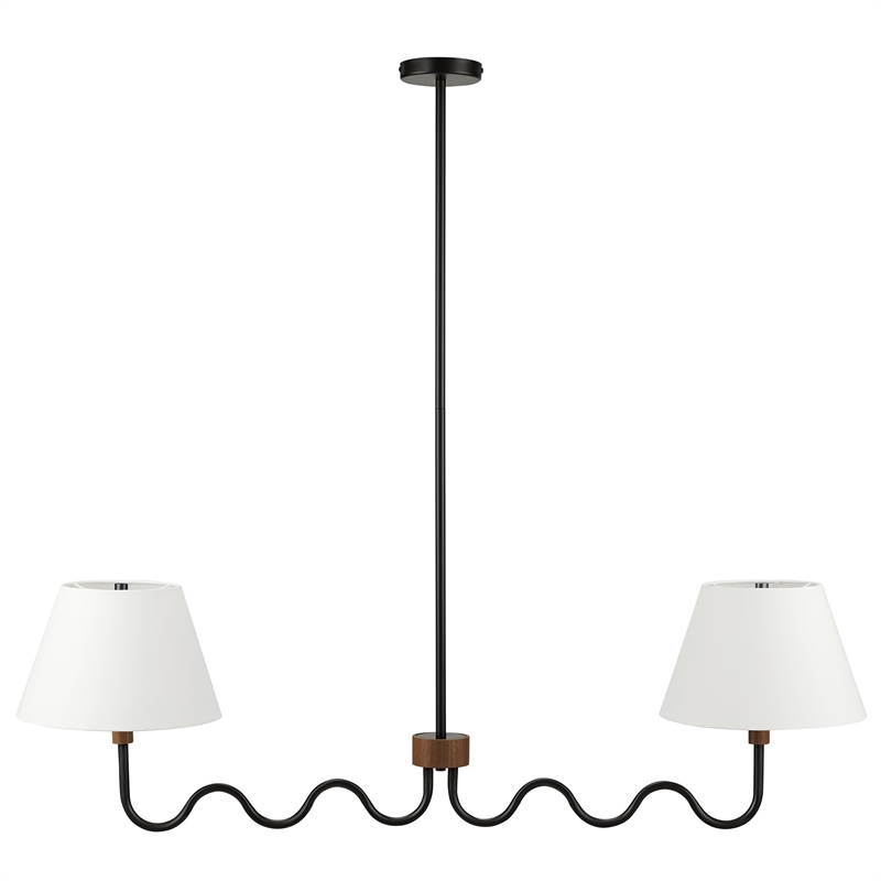 Sunlit Pendant Light in Walnut Black