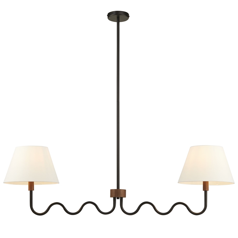 Sunlit Pendant Light in Walnut Black