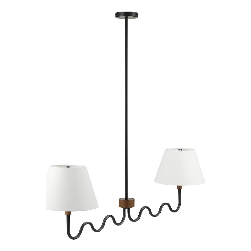 Sunlit Pendant Light in Walnut Black