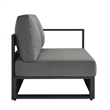 Tahoe Modular Right-Facing Loveseat in Gray Charcoal