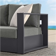 Tahoe Modular Right-Facing Loveseat in Gray Charcoal