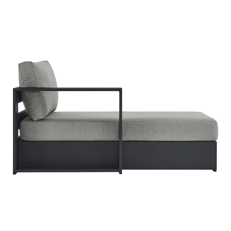 Tahoe Modular Left-Facing Chaise Lounge in Gray Gray