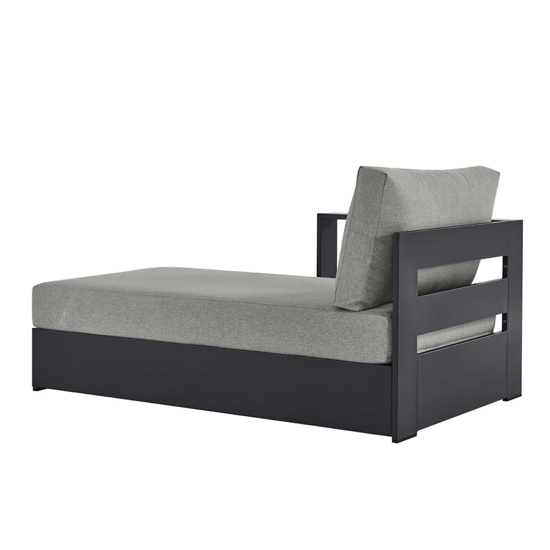 Tahoe Modular Left-Facing Chaise Lounge in Gray Gray
