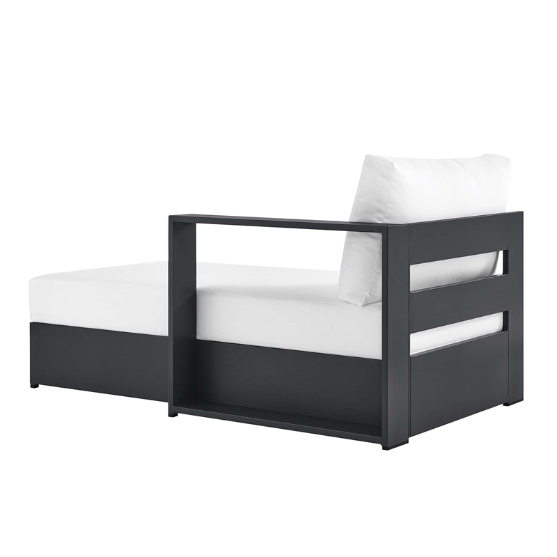 Tahoe Modular Right-Facing Chaise Lounge in Gray White