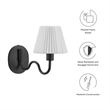 Wave Wall Sconce in Black