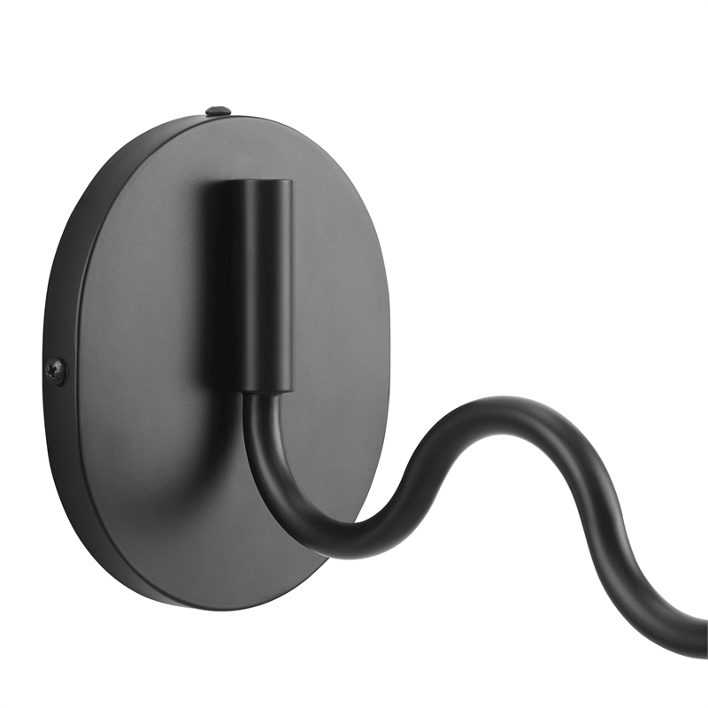 Wave Wall Sconce in Black