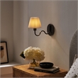 Wave Wall Sconce in Black