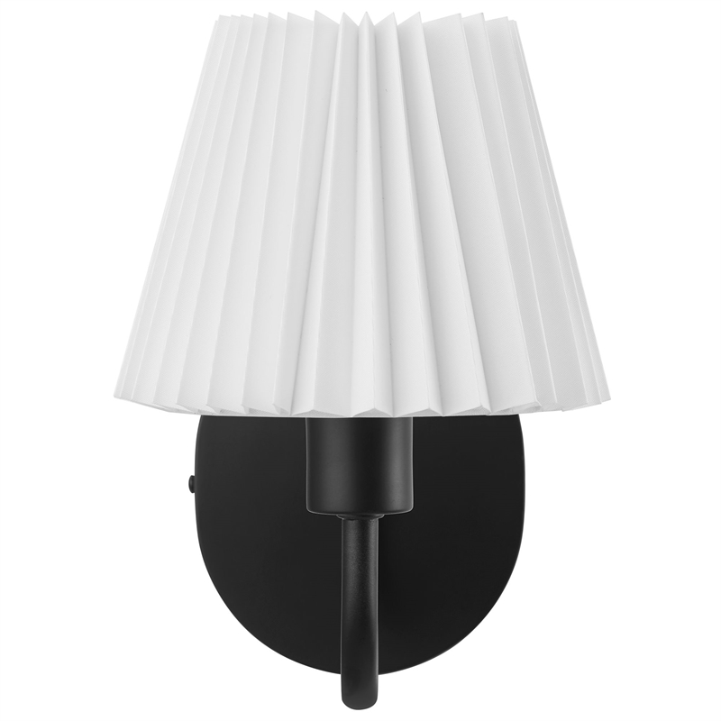 Wave Wall Sconce in Black
