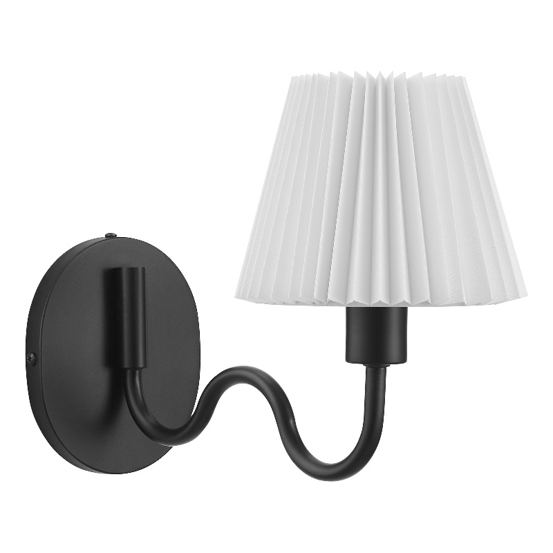 Wave Wall Sconce in Black