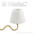 Wave Squiggle Arm Wall Sconce in Brass