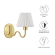 Wave Squiggle Arm Wall Sconce in Brass