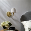 Wave Squiggle Arm Wall Sconce in Brass