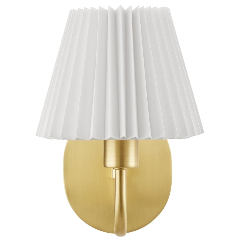 Wave Squiggle Arm Wall Sconce in Brass