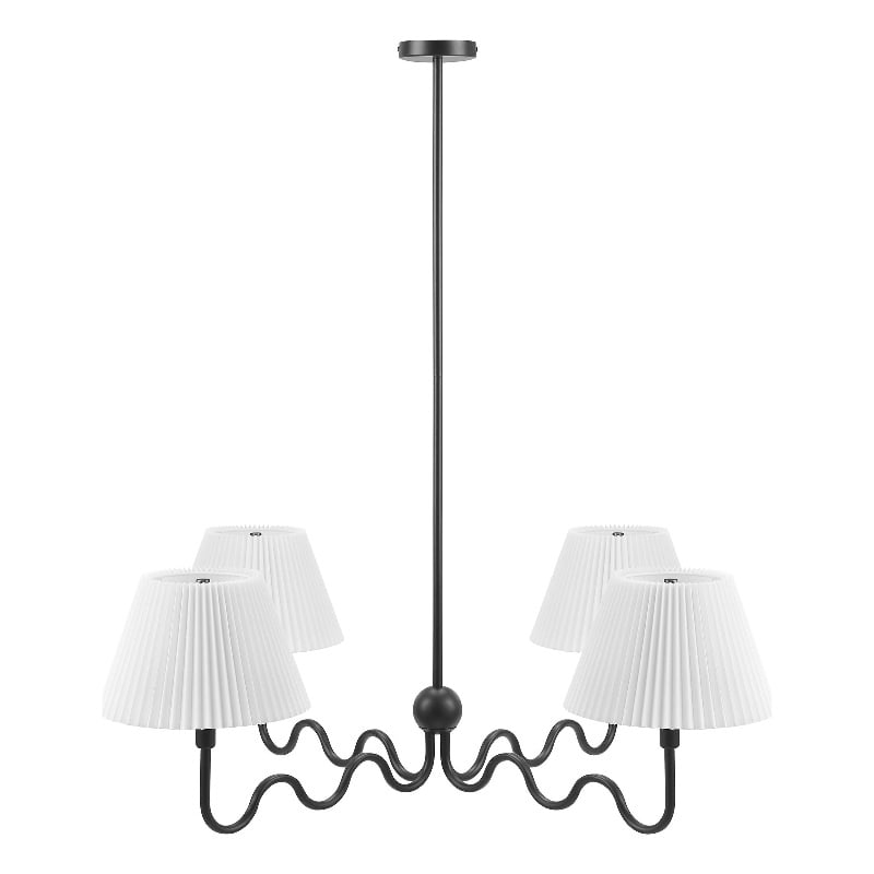 Wave Pendant Light in Black