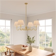 Wave Pendant Light in Brass