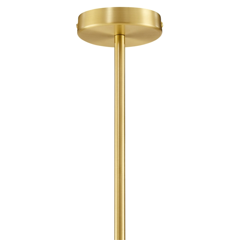 Wave Pendant Light in Brass