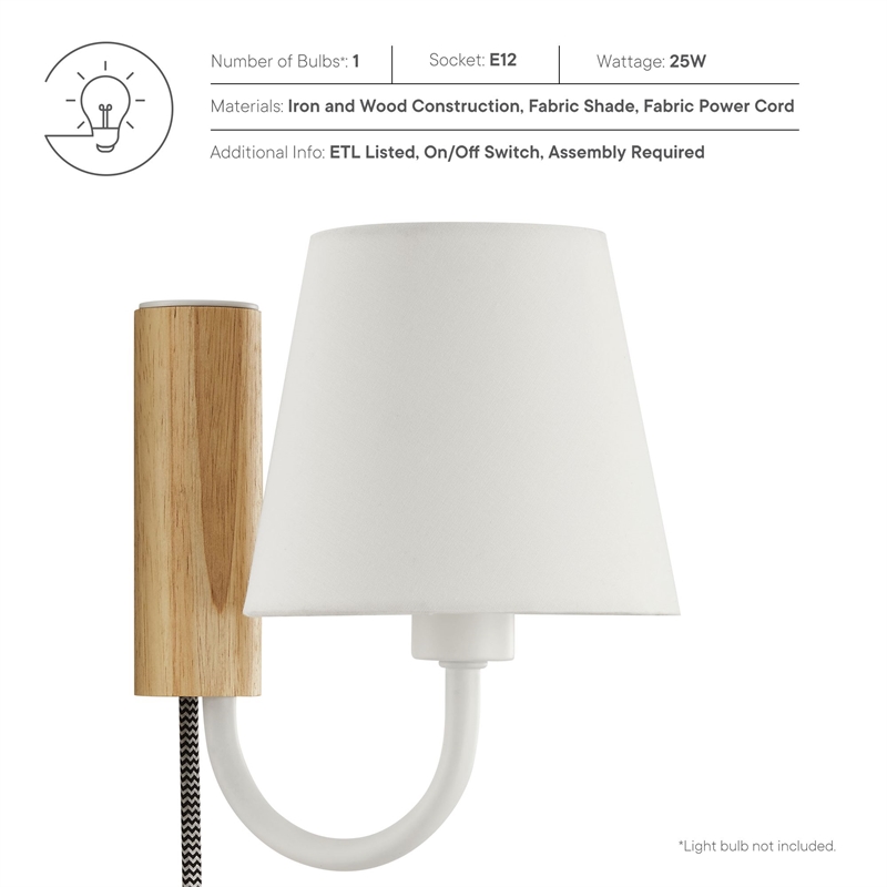 Sunlit Wall Sconce in Natural White