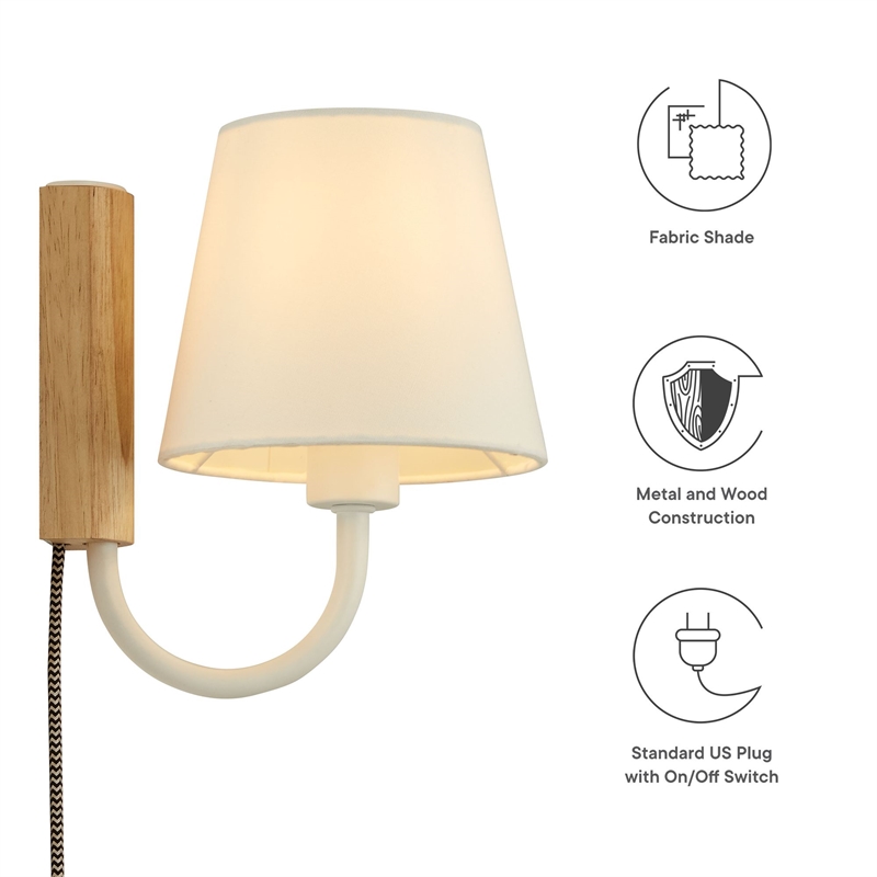 Sunlit Wall Sconce in Natural White