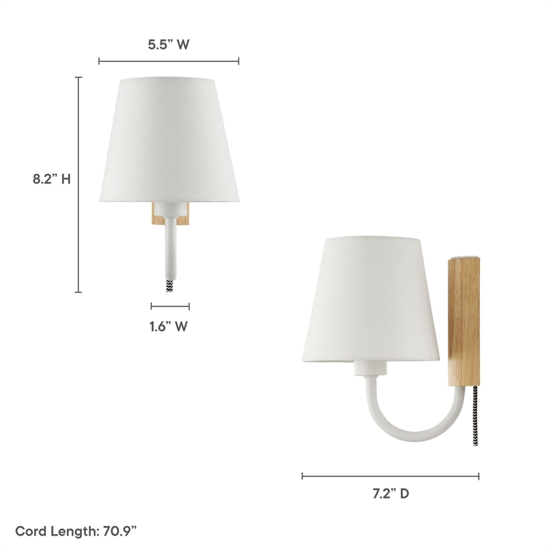 Sunlit Wall Sconce in Natural White