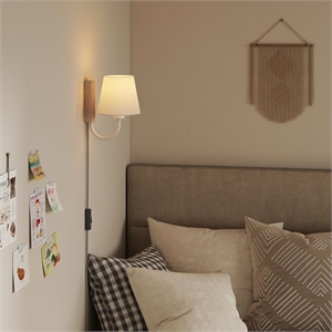 sunlit wall sconce in natural white