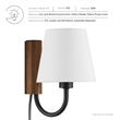 Sunlit Wall Sconce in Walnut Black