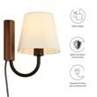 Sunlit Wall Sconce in Walnut Black