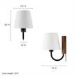 Sunlit Wall Sconce in Walnut Black
