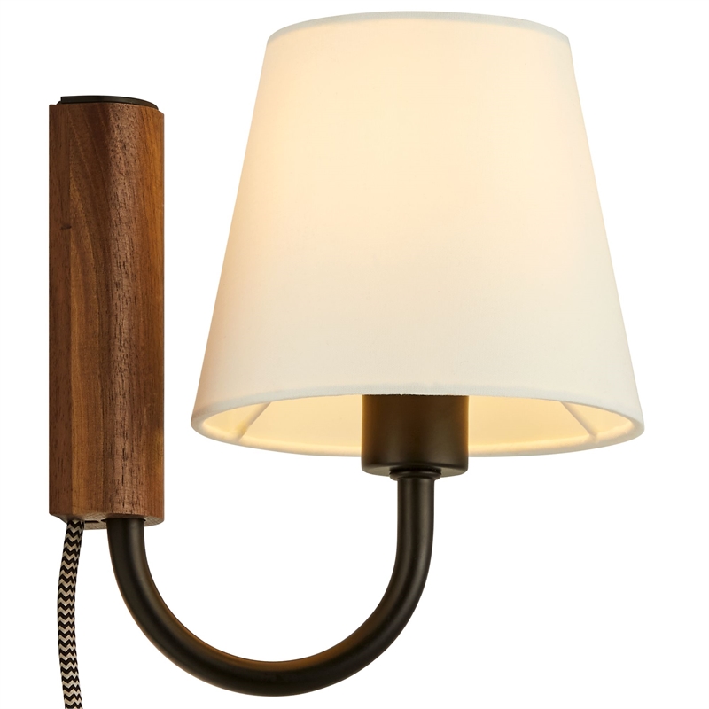 Sunlit Wall Sconce in Walnut Black