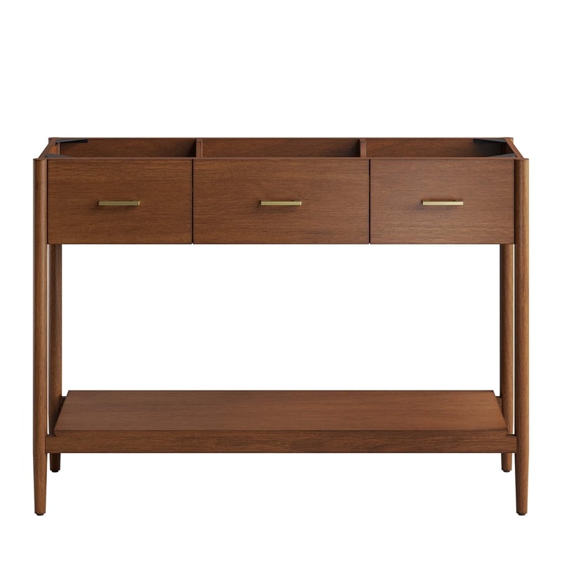 Zaire Bathroom Vanity Cabinet (Sink Basin Not Included) in Walnut