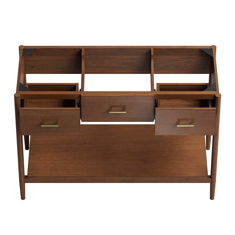 Zaire Bathroom Vanity Cabinet (Sink Basin Not Included) in Walnut