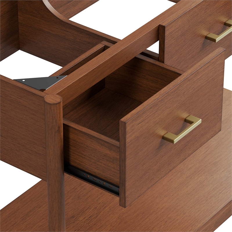 Zaire Bathroom Vanity Cabinet (Sink Basin Not Included) in Walnut