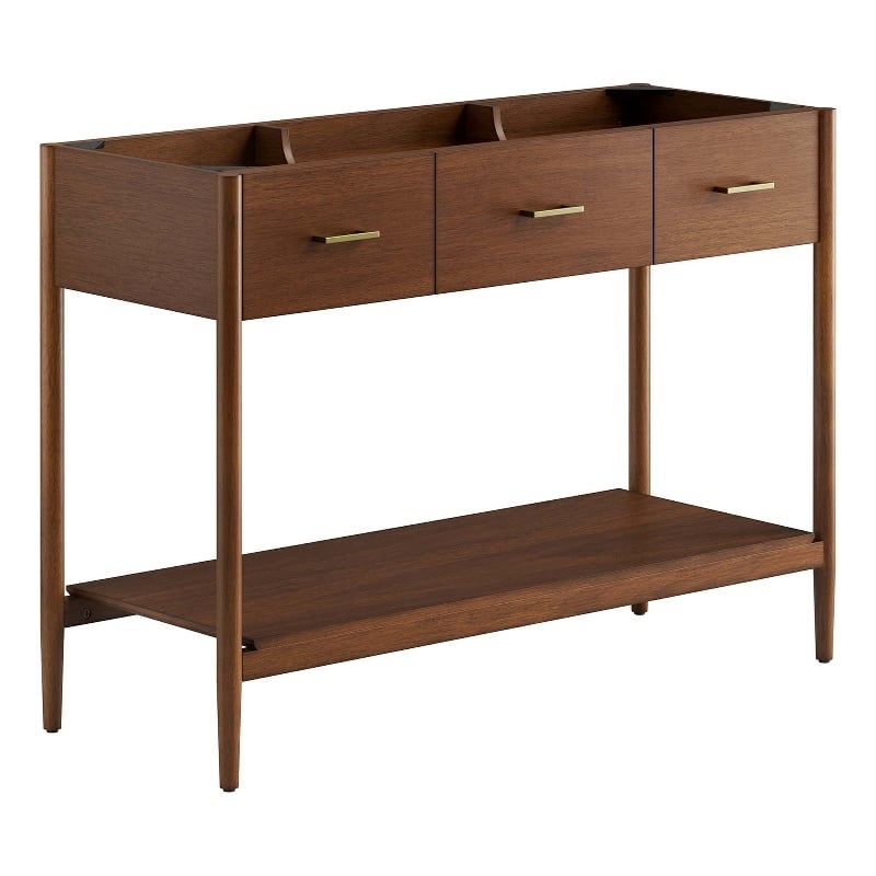 Zaire Bathroom Vanity Cabinet (Sink Basin Not Included) in Walnut