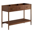 Zaire Bathroom Vanity Cabinet (Sink Basin Not Included) in Walnut