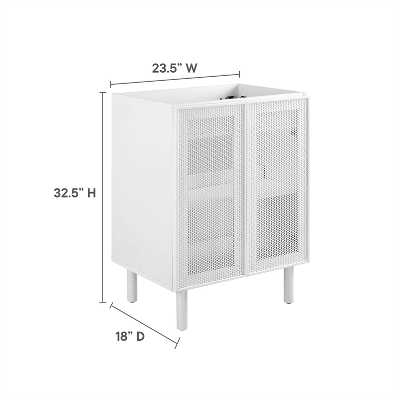 Calla Bathroom Vanity Cabinet (Sink Basin Not Included) in White