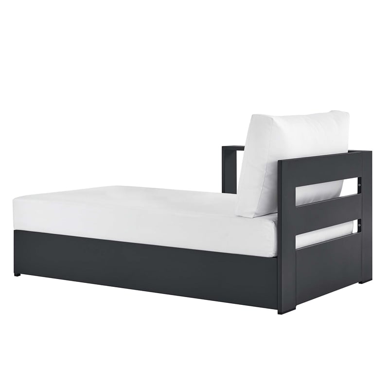 Tahoe Modular Left-Facing Chaise Lounge in Gray White