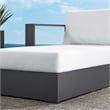 Tahoe Modular Left-Facing Chaise Lounge in Gray White