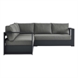 Tahoe 3-Piece Sectional Sofa Set in Gray Charcoal