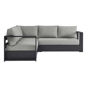 Tahoe 3-Piece Sectional Sofa Set in Gray Gray