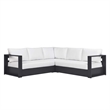 Tahoe 3-Piece Sectional Sofa Set in Gray White