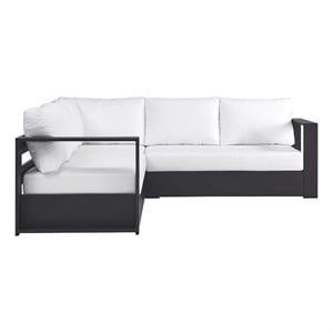 Tahoe 3-Piece Sectional Sofa Set in Gray White