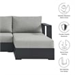 Tahoe 2-Piece Right-Facing Chaise Sectional Sofa Set in Gray Gray