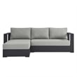 Tahoe 2-Piece Left-Facing Chaise Sectional Sofa Set in Gray Gray