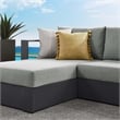 Tahoe 2-Piece Left-Facing Chaise Sectional Sofa Set in Gray Gray