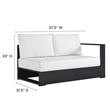 Tahoe 2-Piece Left-Facing Chaise Sectional Sofa Set in Gray White